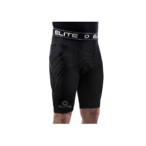 BLACK ELITE SPORTS HIGH-DURABILITY BASIC DEFENSIVE SHIELD COMPRESSION SHORTS