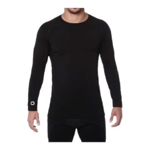 BLACK ELITE LONG SLEEVE COMPRESSION SHIRT